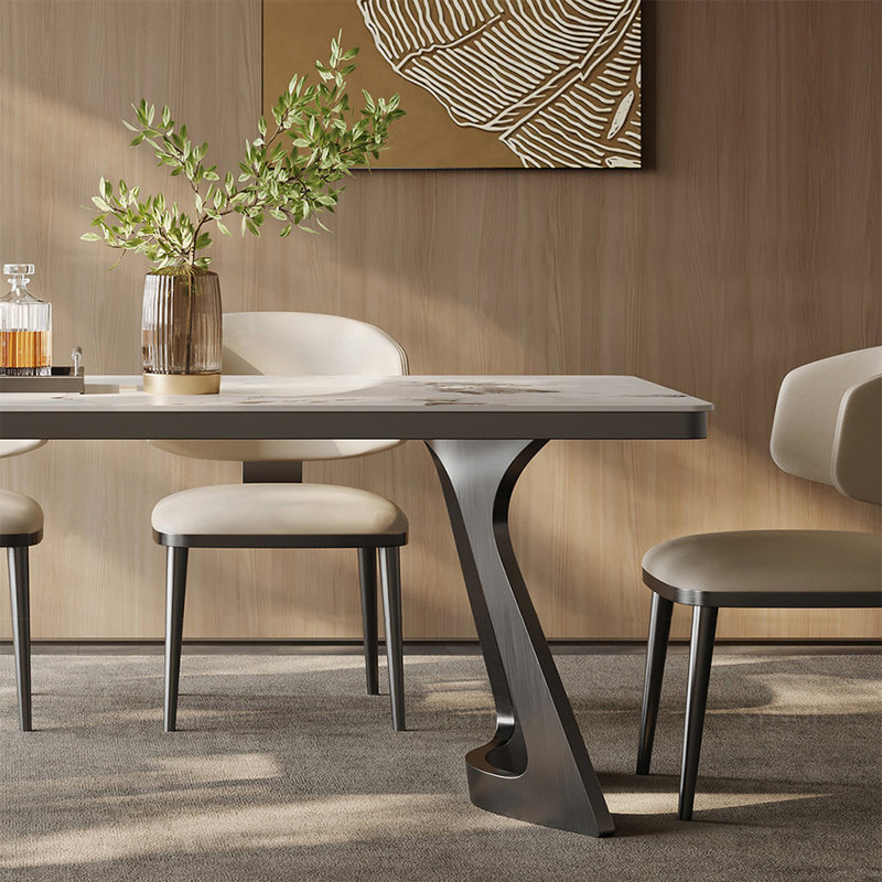 ZKuylo Modern light luxury minimalist dining table | Wayfair
